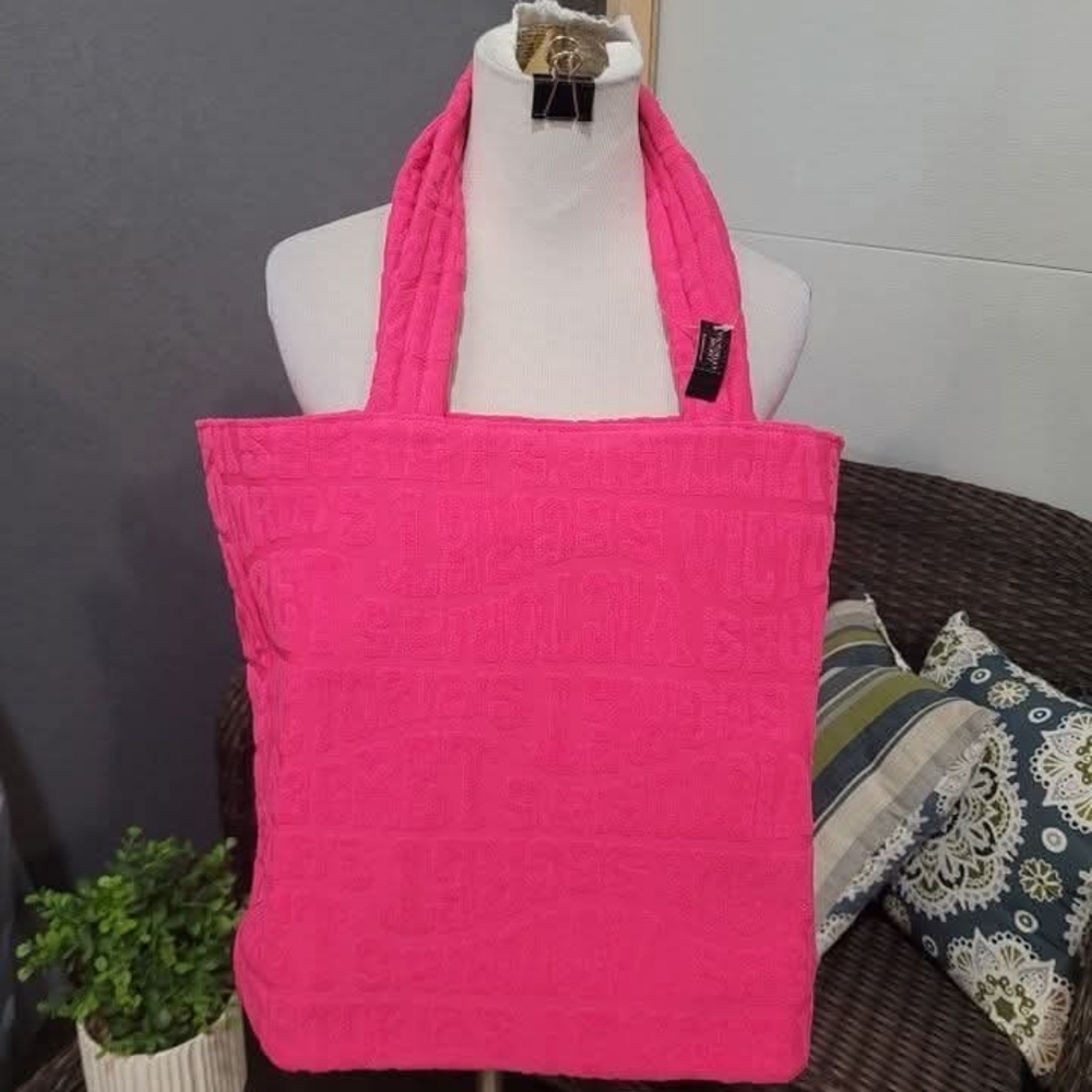 Vs Terry Cloth Tote Bag Nwt